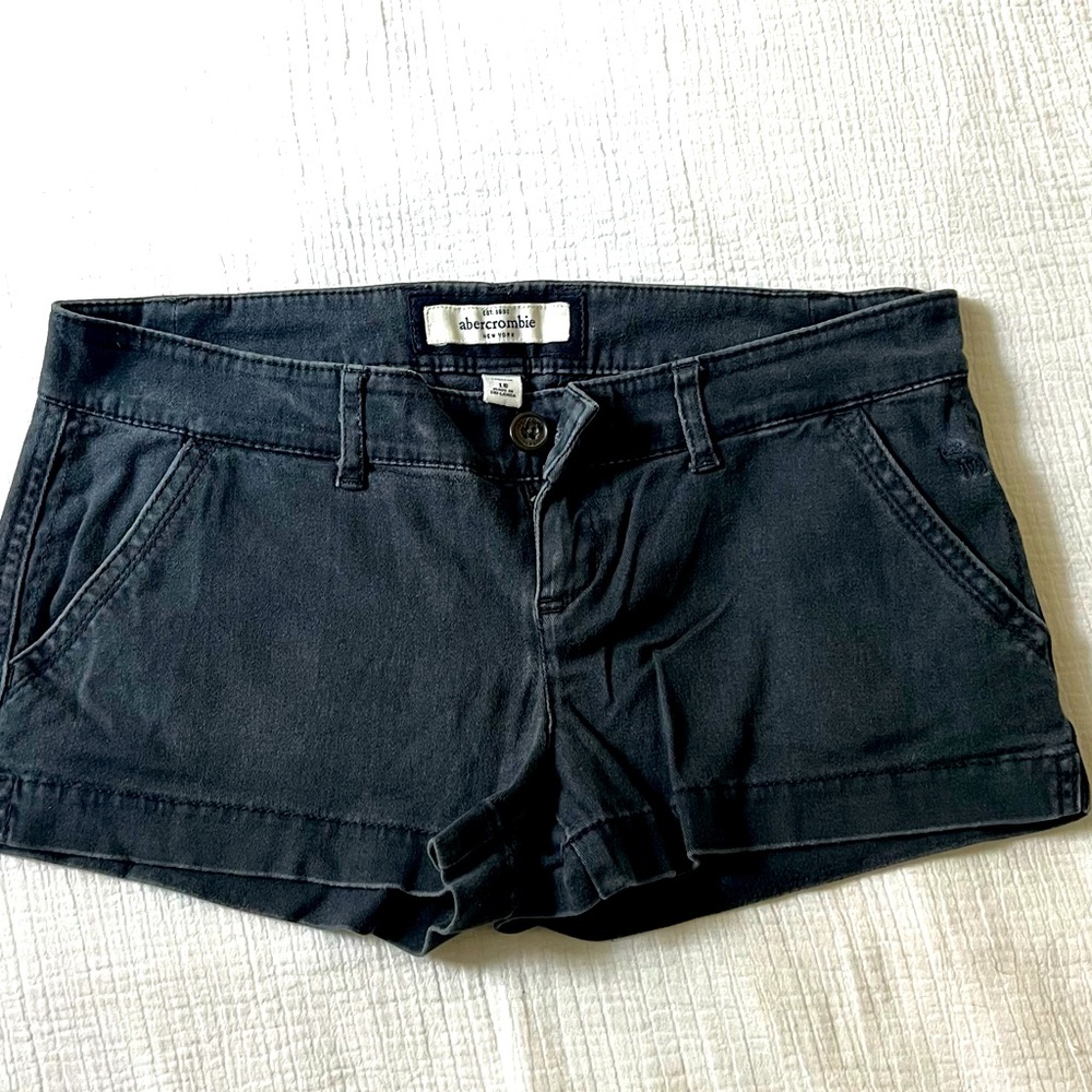 Abercrombie Navy Short Shorts Y2K Preppy Mini